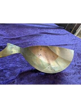 Vintage Metal Fish Shaped Decorative Dish